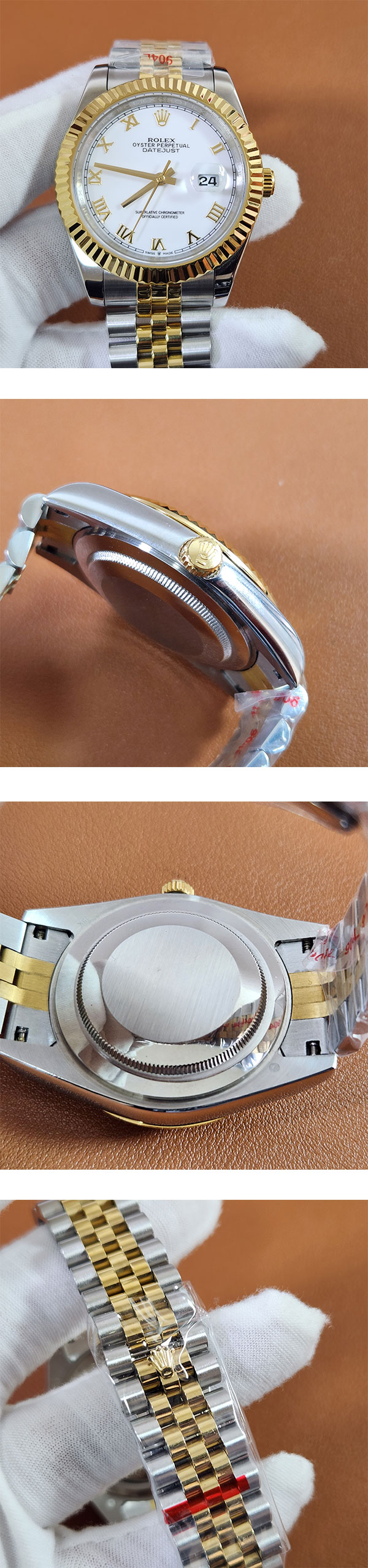 素敵なロレックスコピー腕時計 126333 デイトジャスト 41mm ホワイトローマ